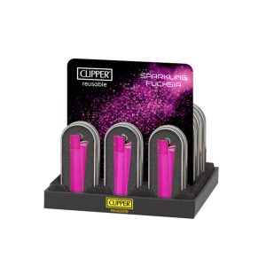 Clipper Metal Sparkling Fuschia