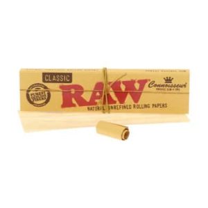 Raw Classic Connoisseur King Size Slim Rolling Papers and Tips